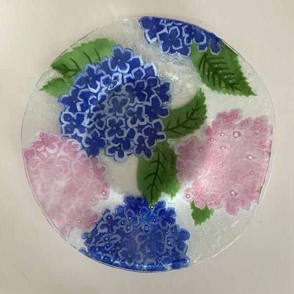 Sydenstricker Fused Glass Signed Art Plate 8-1/2” Diameter FLAWLESS - Picture 1 of 3